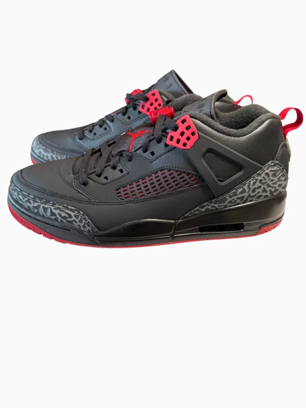 NEW Jordan Spizike Low Bred Black Gym Red Cool Grey Men's Size 11